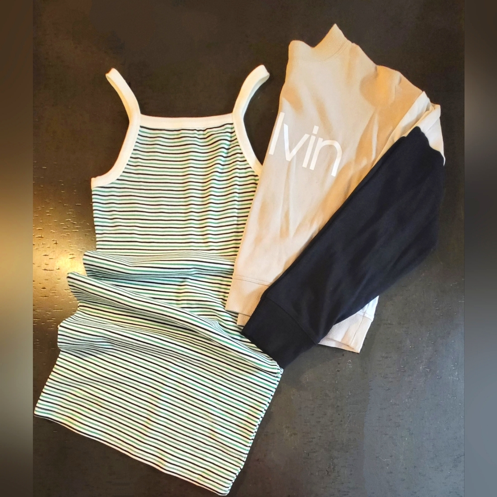 Striped Dress And Crewneck L